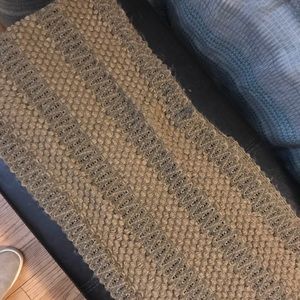 Brown infinity scarf